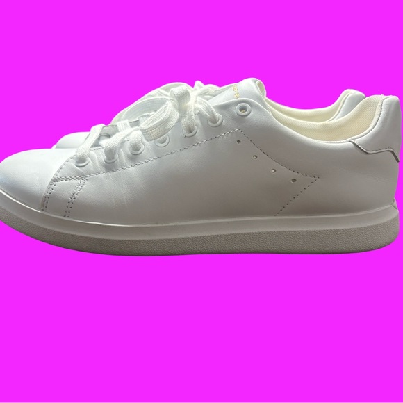 Tory Burch Classic White Lace-Up Sneakers - Picture 4 of 7